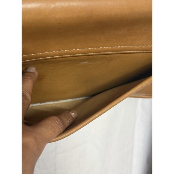 VTG Coach Tribeca Toffee/Tan Leather shoulder bag 9091 Made in USA Crossbody - Picture 12 of 16